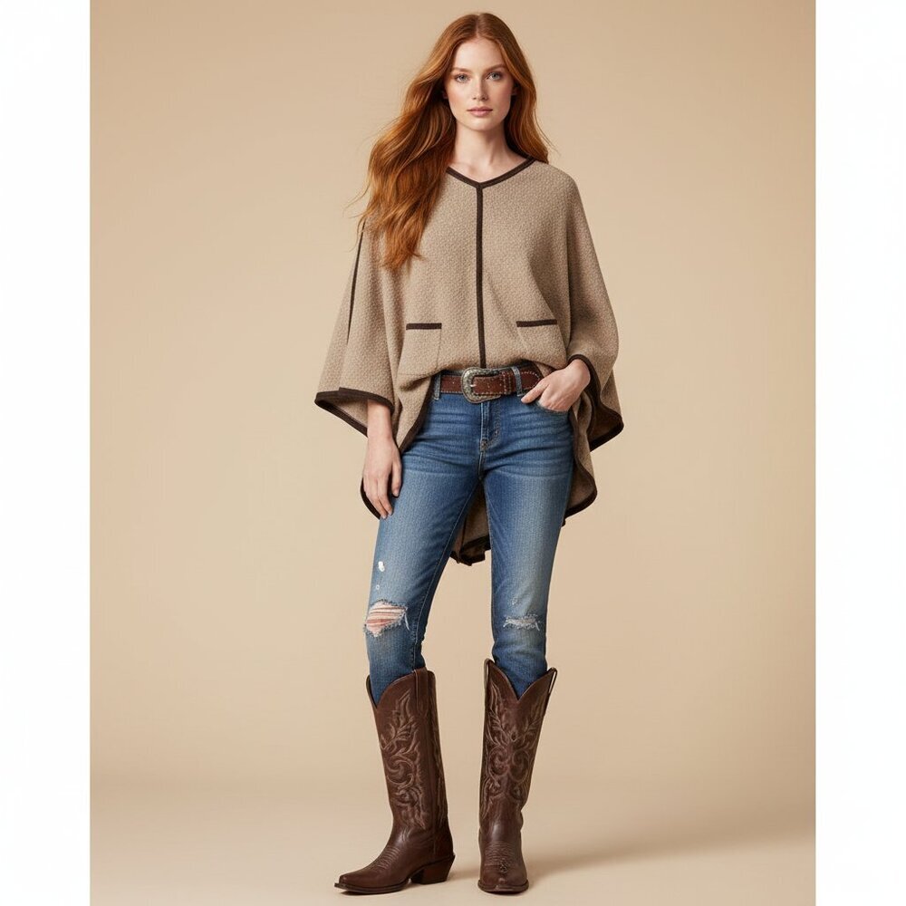 Patagonia  Womens Xsmall/Small Vneck Cotton Poncho